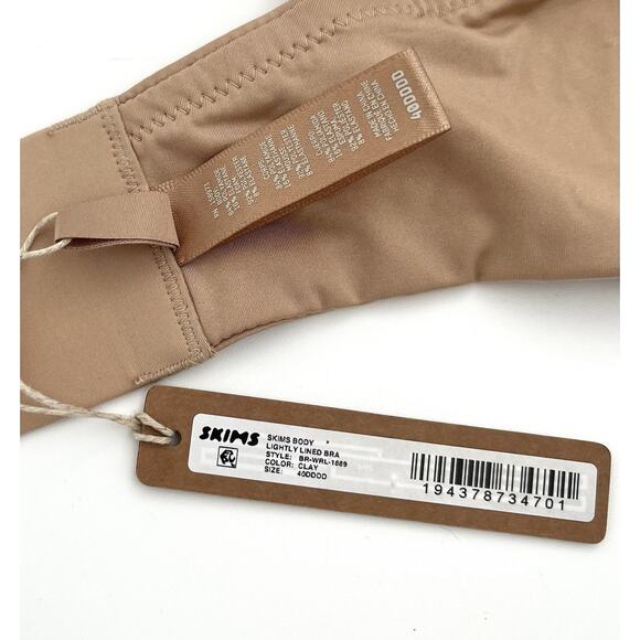Skims Body Lightly Lined 40DDDD Bra Clay Wireless BR-WRL-1889 Beige NEW NWT - Picture 4 of 7